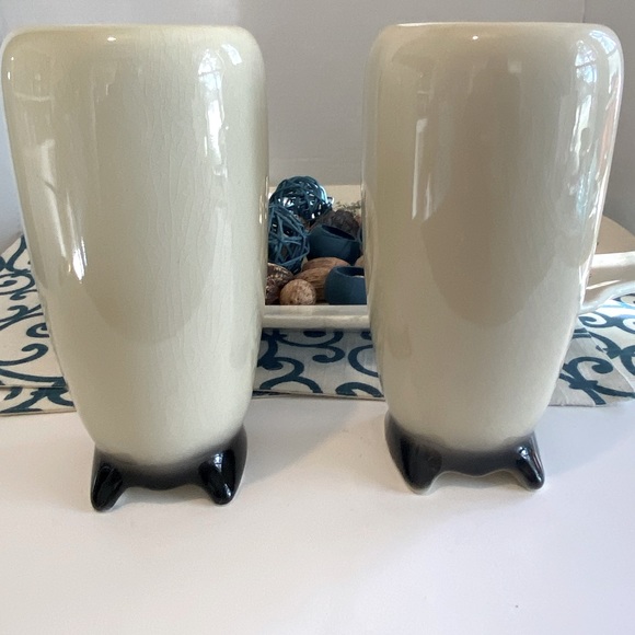Vintage 1950’s Pair Royal Copley English Ivy Mid-Century Modern Pottery Vases - Picture 8 of 10